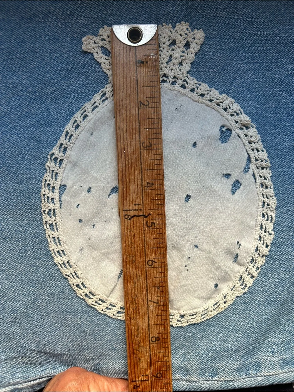 3 pieces of vintage crochet work
